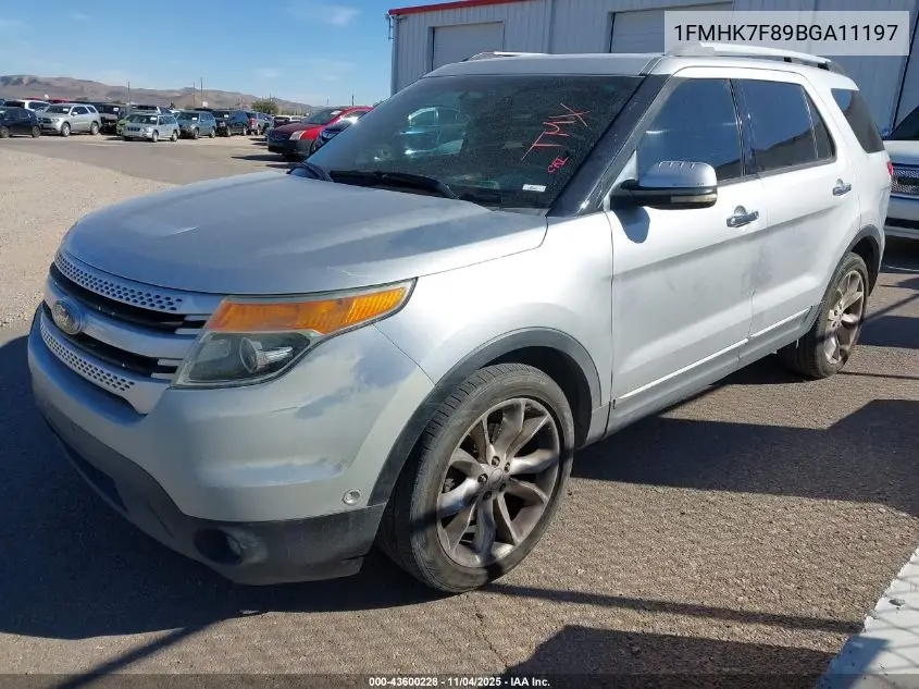 1FMHK7F89BGA11197 2011 Ford Explorer Limited