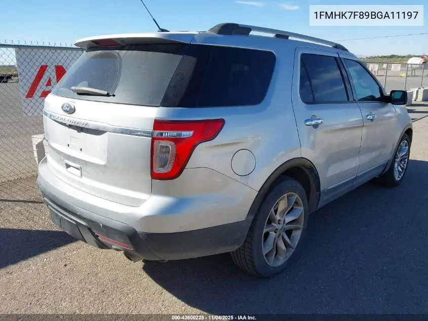 1FMHK7F89BGA11197 2011 Ford Explorer Limited