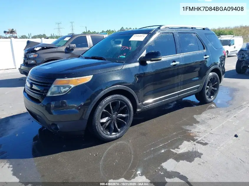 1FMHK7D84BGA09408 2011 Ford Explorer Xlt