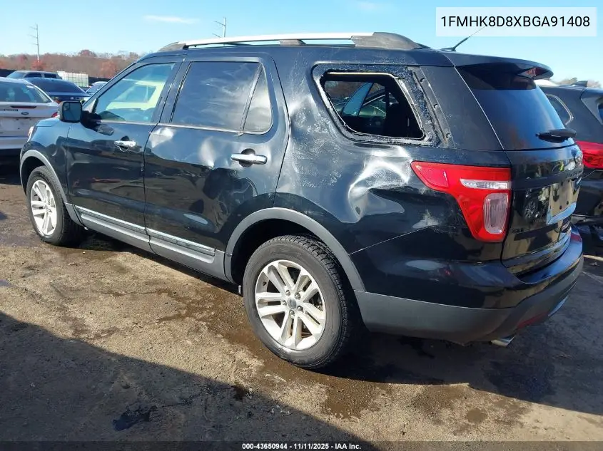 1FMHK8D8XBGA91408 2011 Ford Explorer Xlt