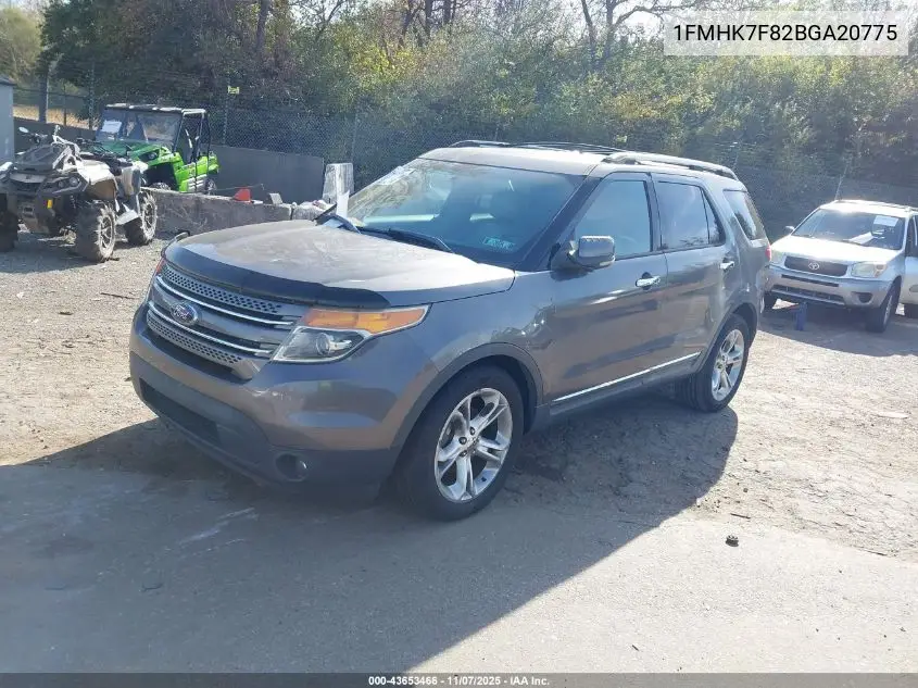 1FMHK7F82BGA20775 2011 Ford Explorer Limited