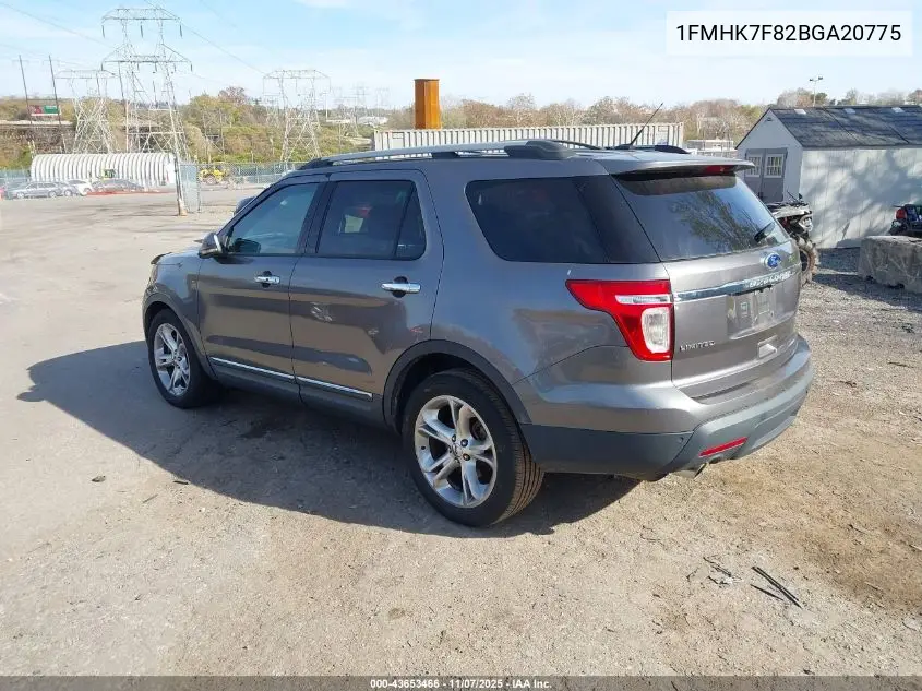 1FMHK7F82BGA20775 2011 Ford Explorer Limited