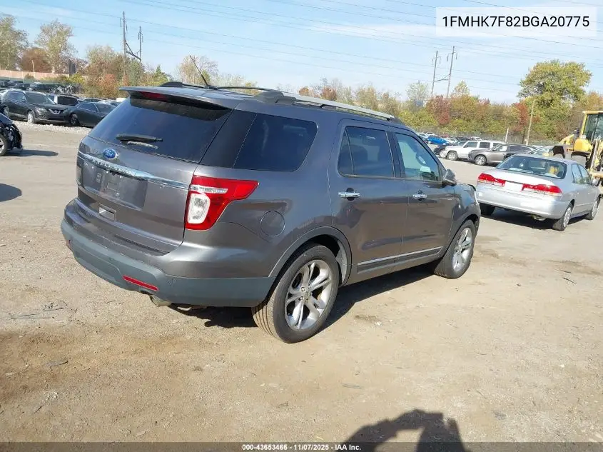 1FMHK7F82BGA20775 2011 Ford Explorer Limited