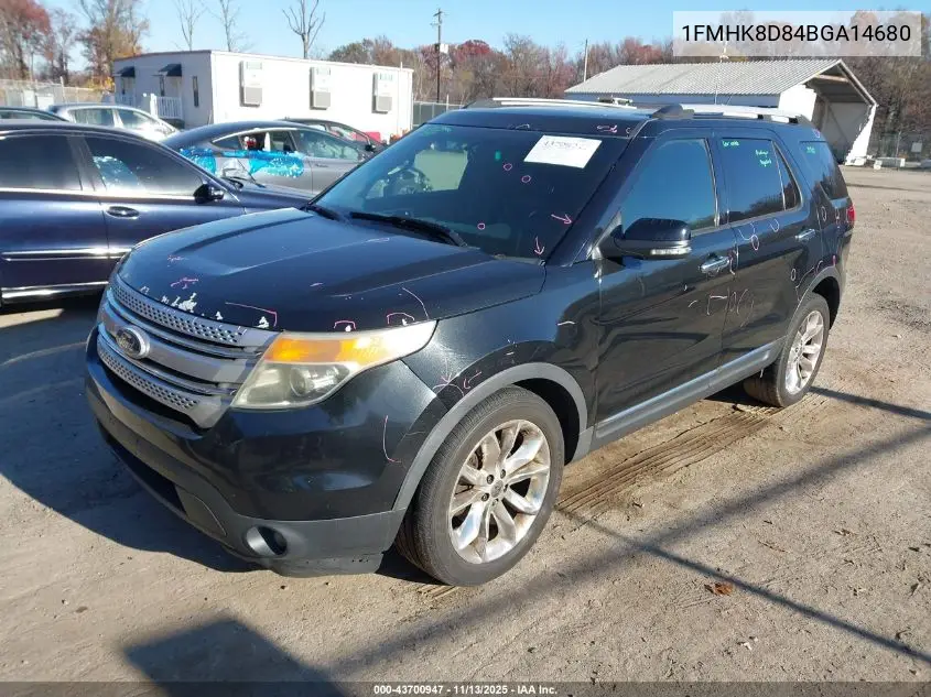 1FMHK8D84BGA14680 2011 Ford Explorer Xlt