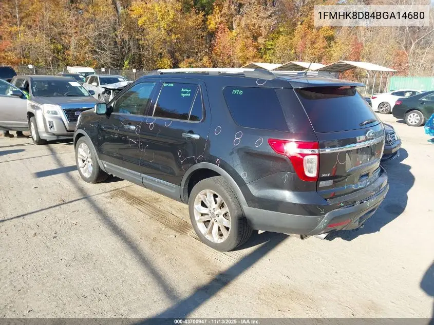 1FMHK8D84BGA14680 2011 Ford Explorer Xlt