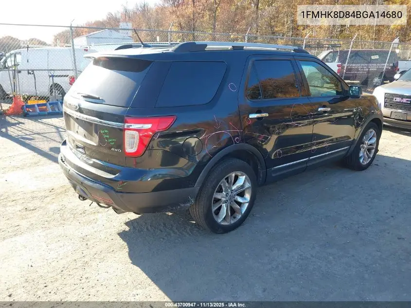 1FMHK8D84BGA14680 2011 Ford Explorer Xlt