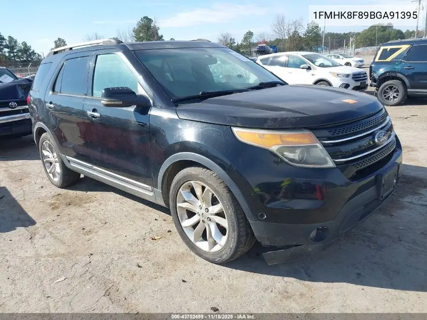 1FMHK8F89BGA91395 2011 Ford Explorer Limited