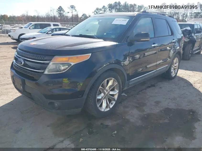1FMHK8F89BGA91395 2011 Ford Explorer Limited