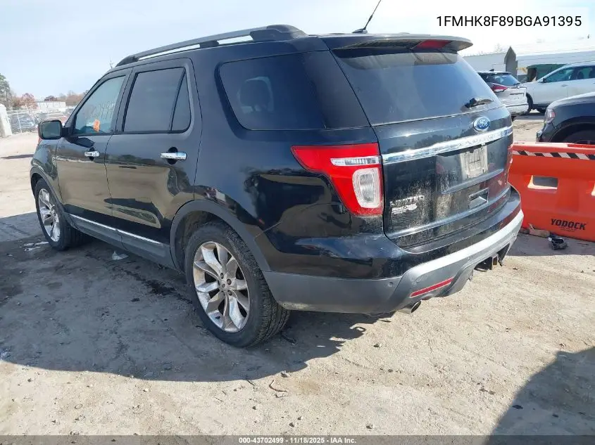1FMHK8F89BGA91395 2011 Ford Explorer Limited