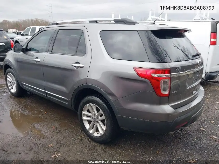 1FMHK8D8XBGA08799 2011 Ford Explorer Xlt