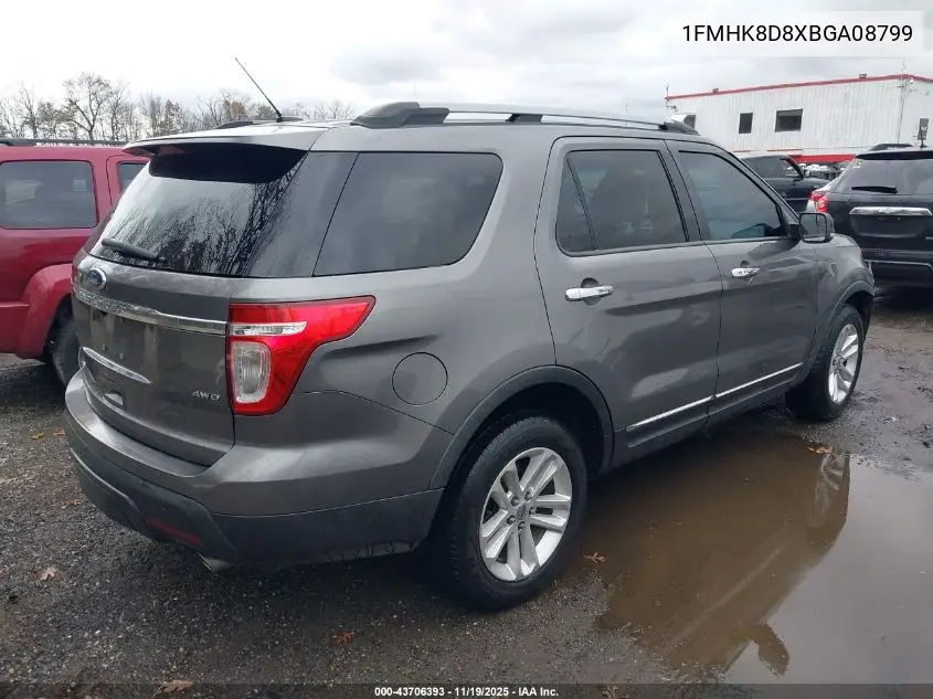 1FMHK8D8XBGA08799 2011 Ford Explorer Xlt