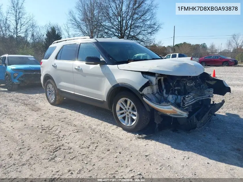 1FMHK7D8XBGA93878 2011 Ford Explorer Xlt
