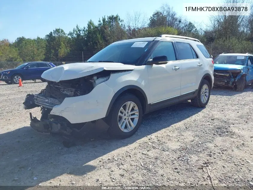 1FMHK7D8XBGA93878 2011 Ford Explorer Xlt