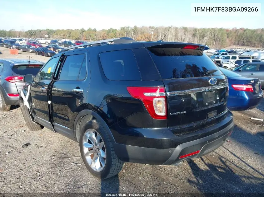 1FMHK7F83BGA09266 2011 Ford Explorer Limited