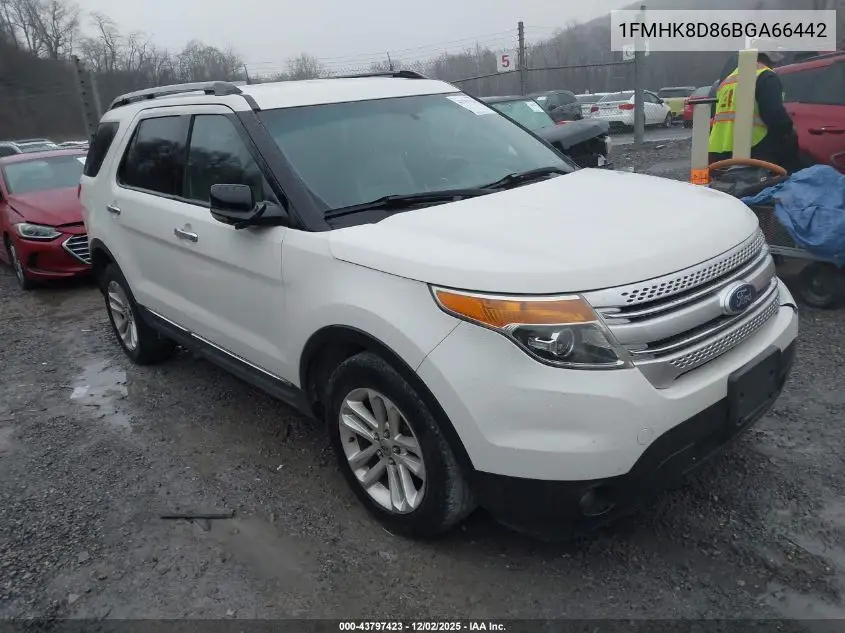 1FMHK8D86BGA66442 2011 Ford Explorer Xlt