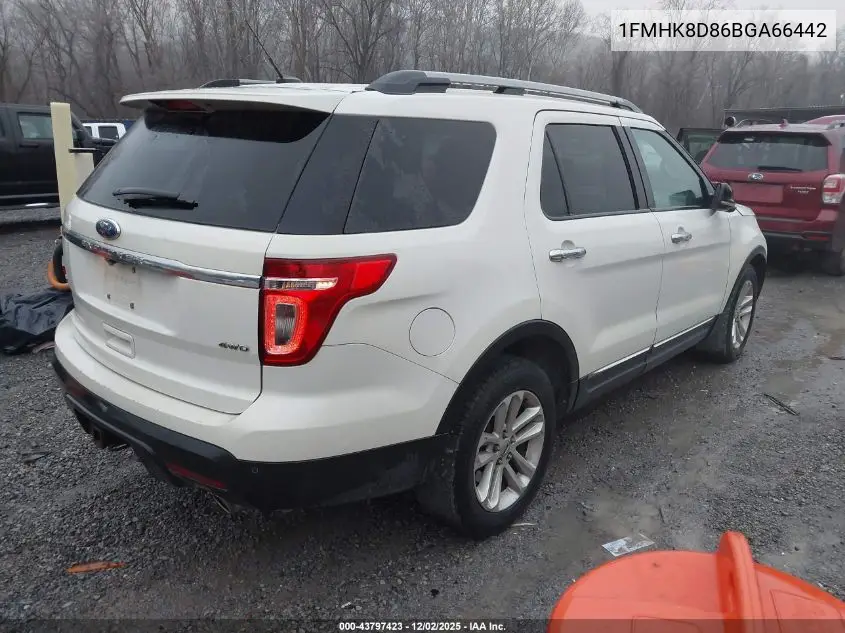 1FMHK8D86BGA66442 2011 Ford Explorer Xlt