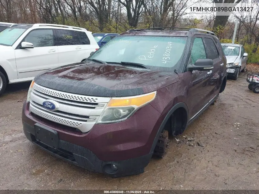 1FMHK8D89BGA13427 2011 Ford Explorer Xlt