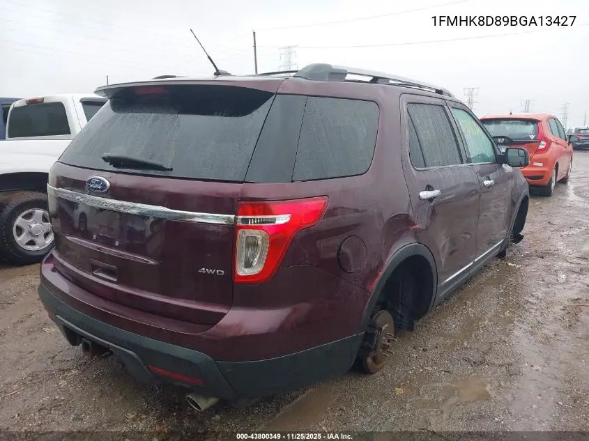 1FMHK8D89BGA13427 2011 Ford Explorer Xlt