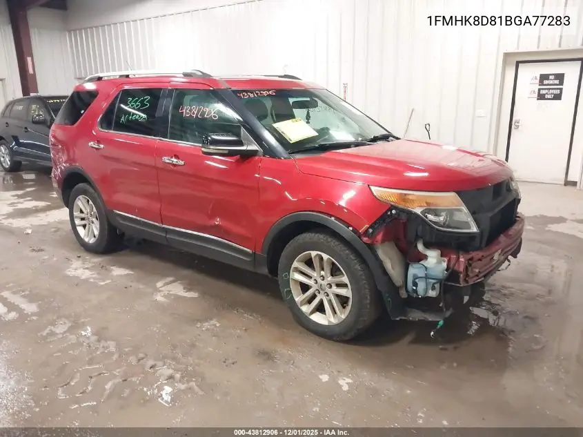 1FMHK8D81BGA77283 2011 Ford Explorer Xlt