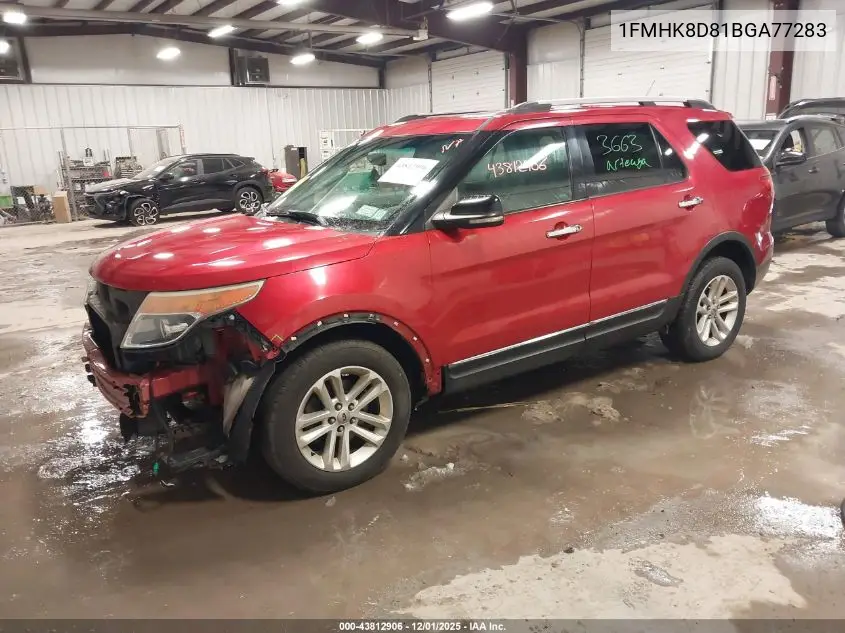 1FMHK8D81BGA77283 2011 Ford Explorer Xlt