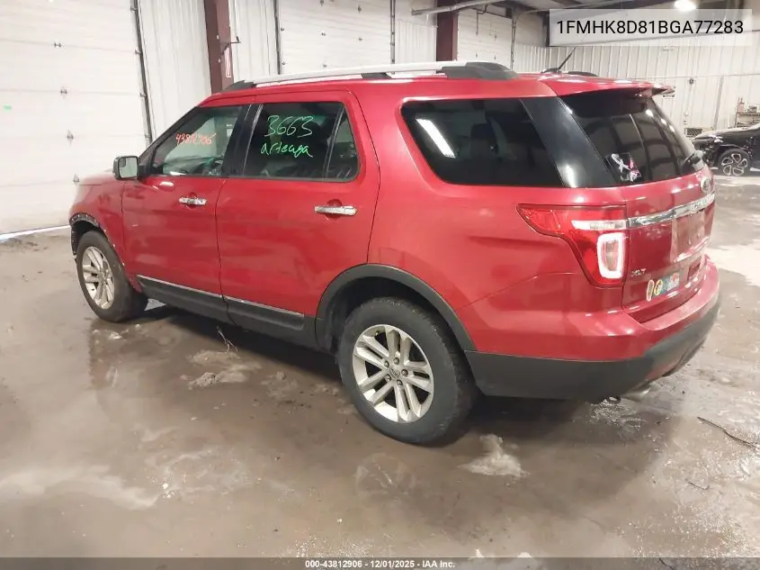 1FMHK8D81BGA77283 2011 Ford Explorer Xlt
