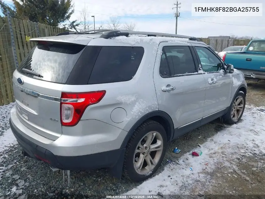 1FMHK8F82BGA25755 2011 Ford Explorer Limited