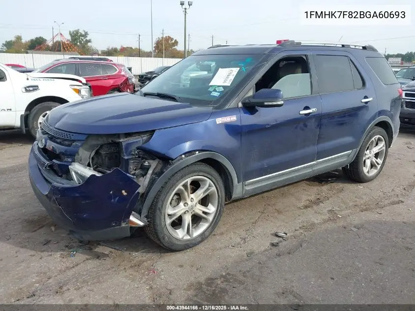 1FMHK7F82BGA60693 2011 Ford Explorer Limited