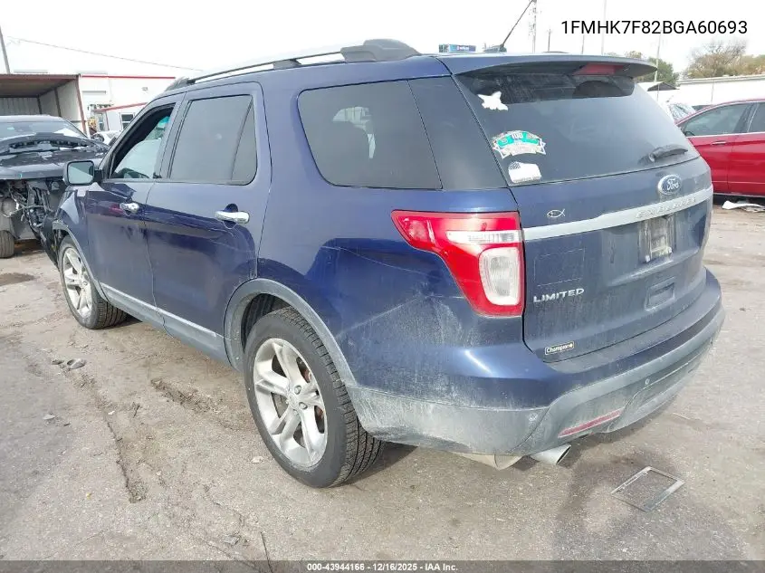 1FMHK7F82BGA60693 2011 Ford Explorer Limited
