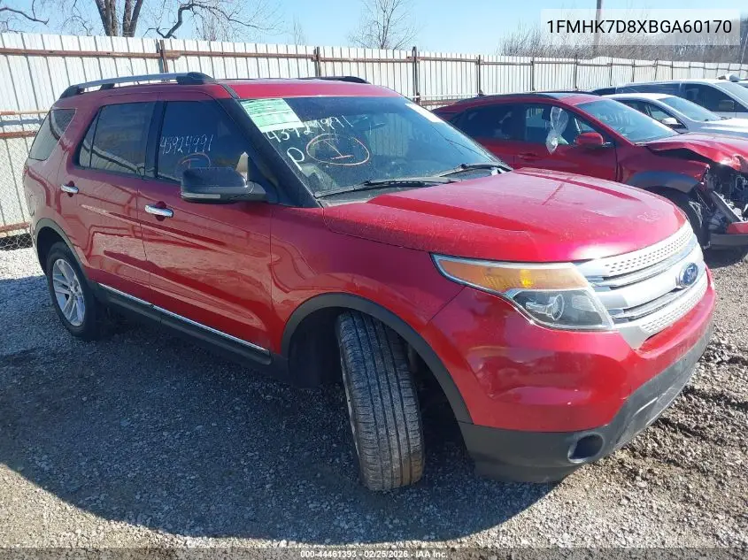 1FMHK7D8XBGA60170 2011 Ford Explorer Xlt