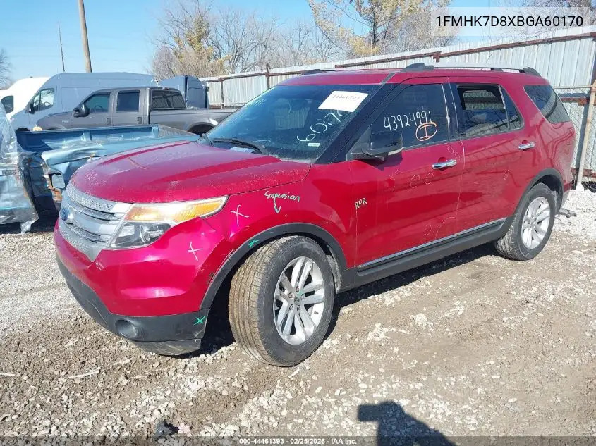 1FMHK7D8XBGA60170 2011 Ford Explorer Xlt