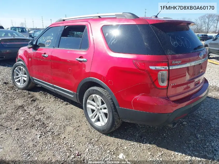1FMHK7D8XBGA60170 2011 Ford Explorer Xlt