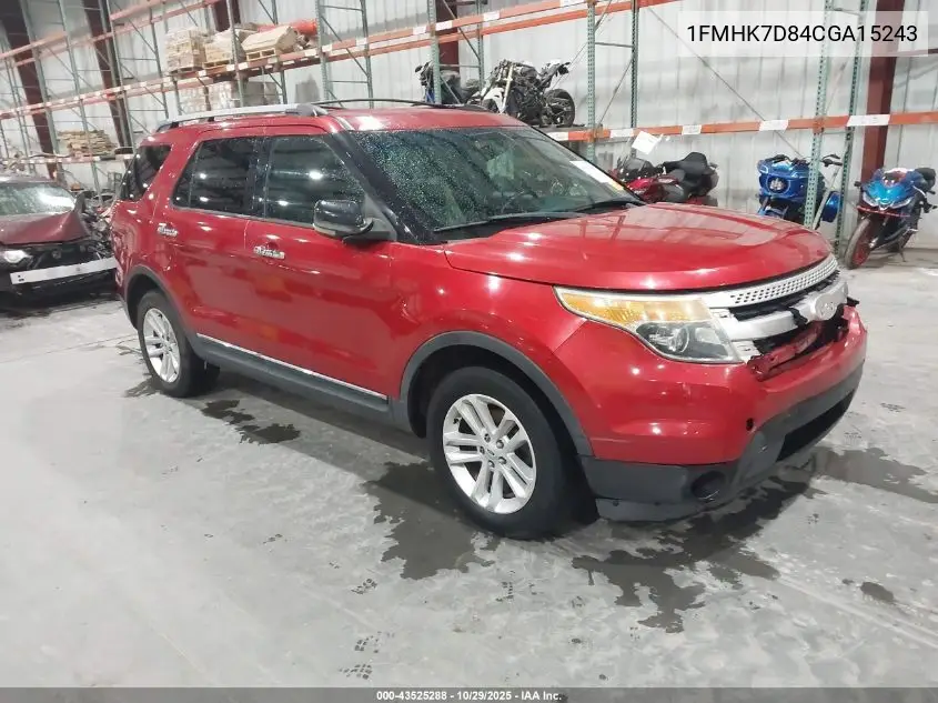 1FMHK7D84CGA15243 2012 Ford Explorer Xlt