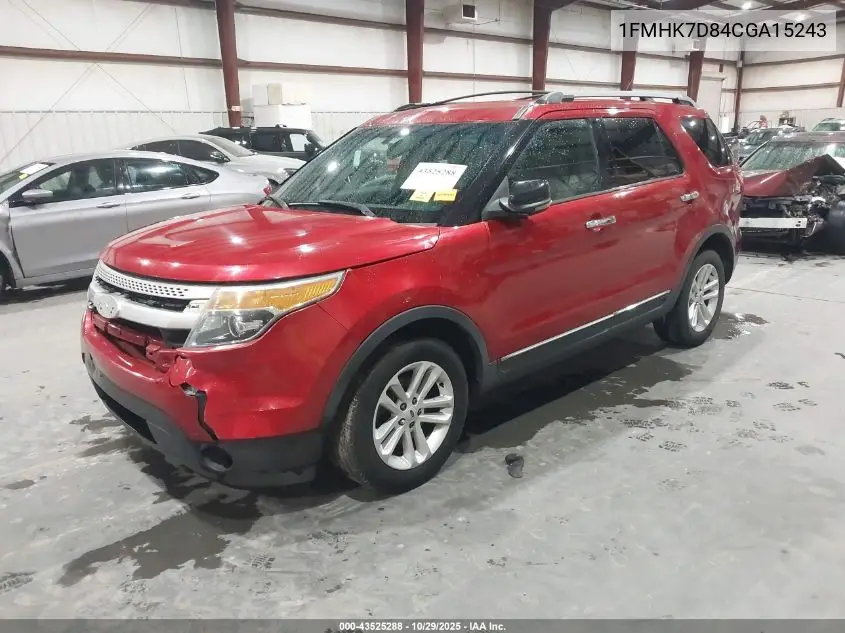 1FMHK7D84CGA15243 2012 Ford Explorer Xlt