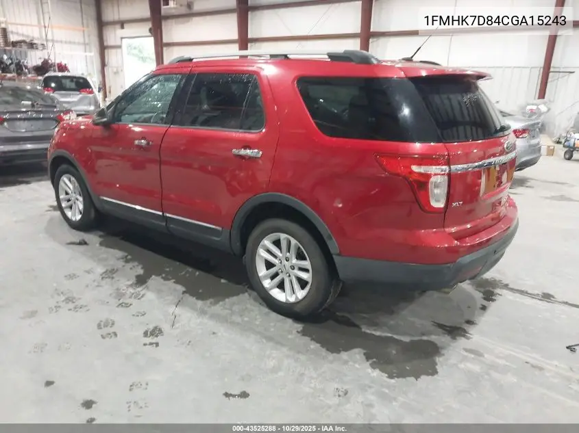 1FMHK7D84CGA15243 2012 Ford Explorer Xlt