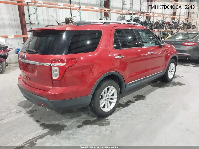 1FMHK7D84CGA15243 2012 Ford Explorer Xlt