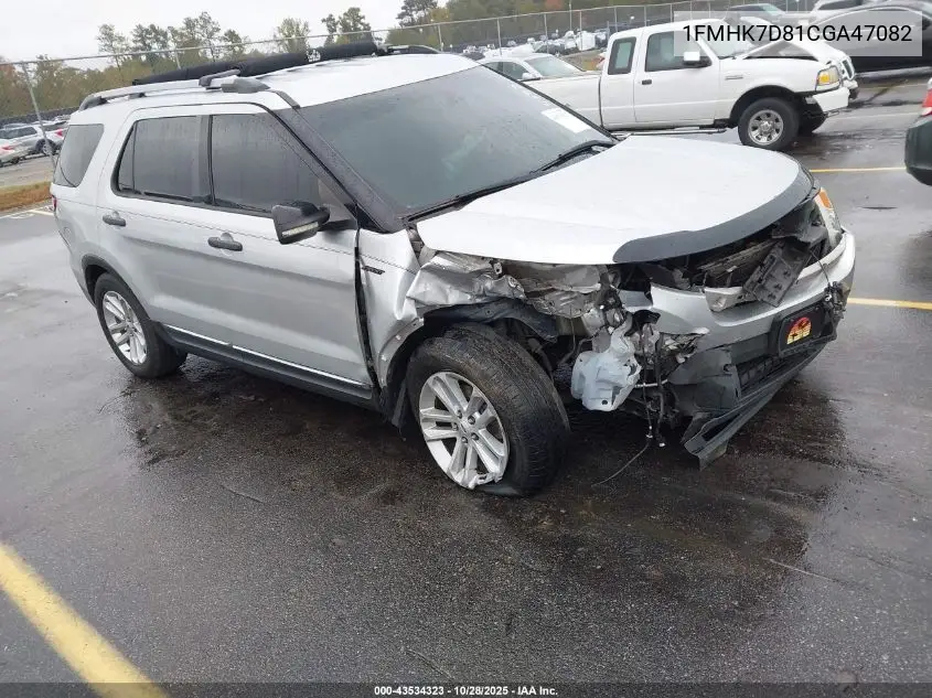 1FMHK7D81CGA47082 2012 Ford Explorer Xlt