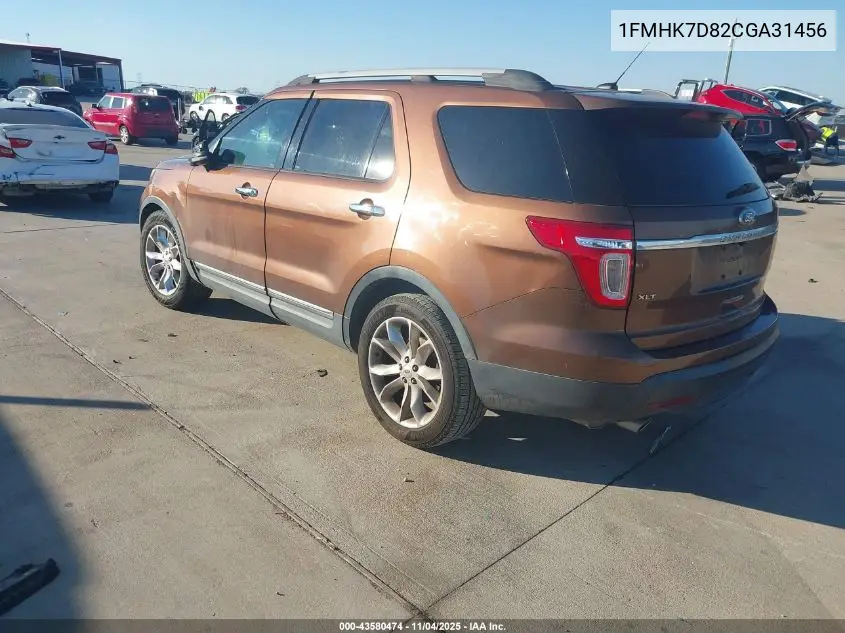1FMHK7D82CGA31456 2012 Ford Explorer Xlt