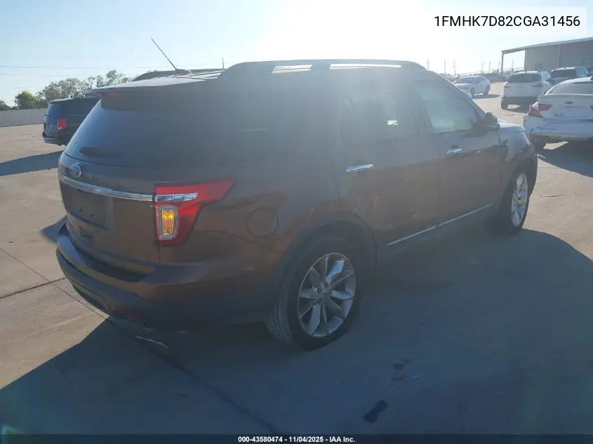 1FMHK7D82CGA31456 2012 Ford Explorer Xlt