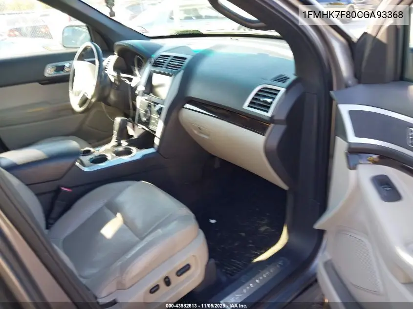1FMHK7F80CGA93368 2012 Ford Explorer Limited
