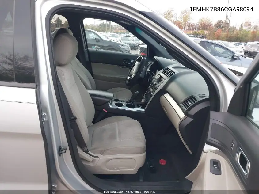 1FMHK7B86CGA98094 2012 Ford Explorer