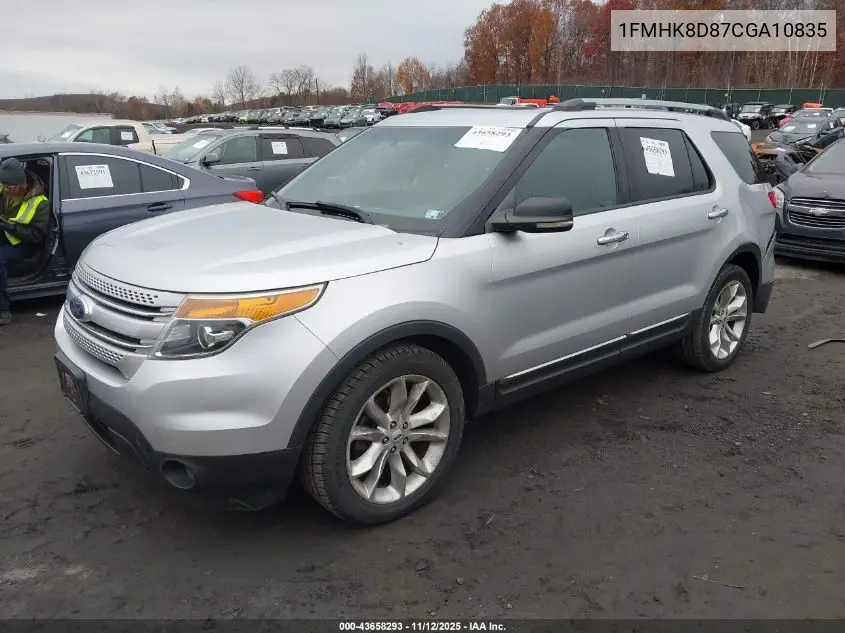 1FMHK8D87CGA10835 2012 Ford Explorer Xlt