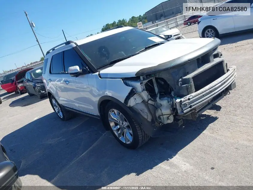 1FMHK8F81CGA82580 2012 Ford Explorer Limited