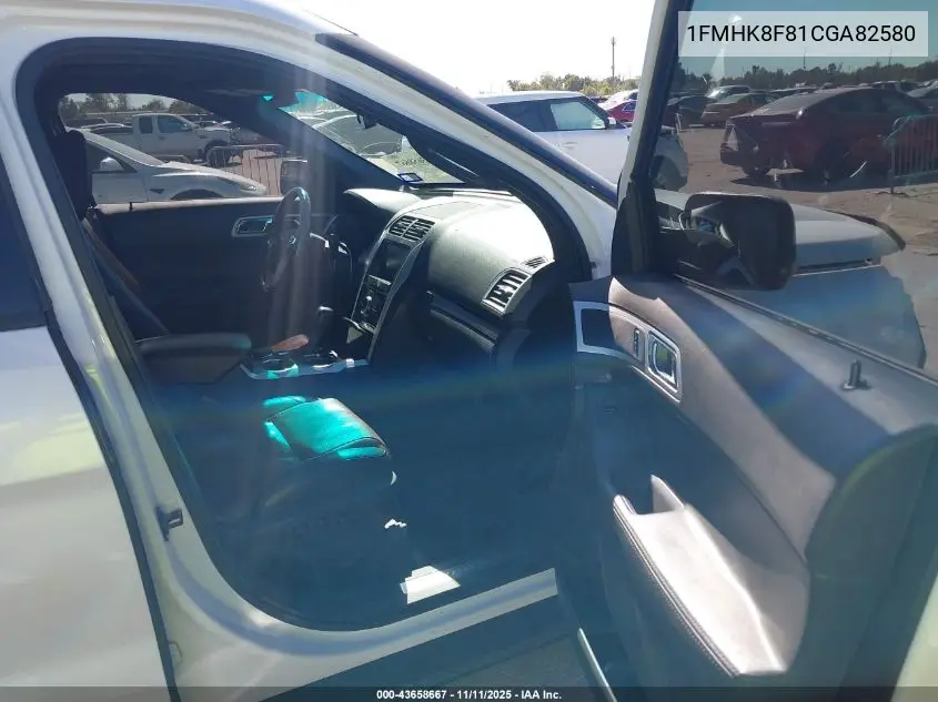 1FMHK8F81CGA82580 2012 Ford Explorer Limited