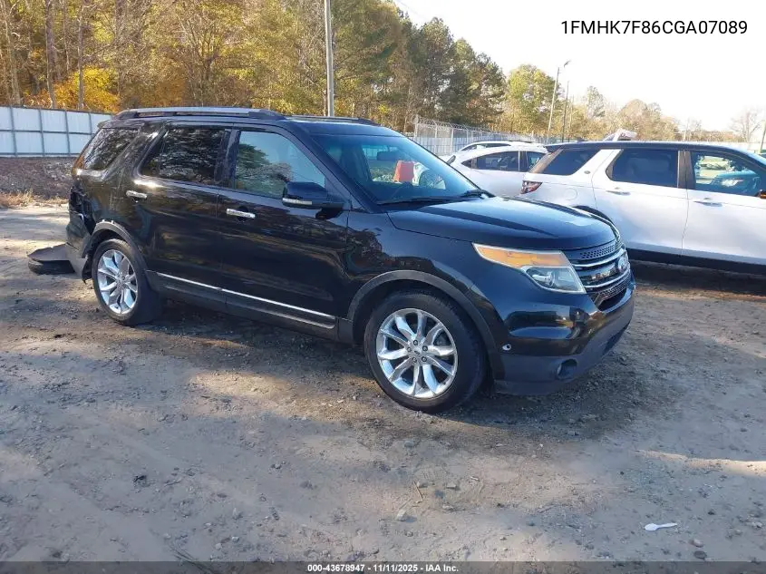 1FMHK7F86CGA07089 2012 Ford Explorer Limited