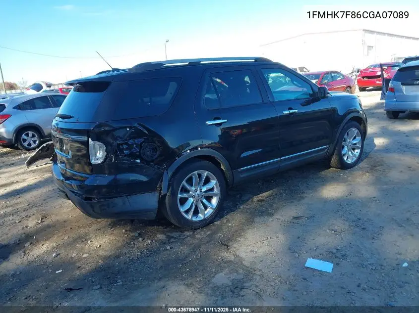 1FMHK7F86CGA07089 2012 Ford Explorer Limited