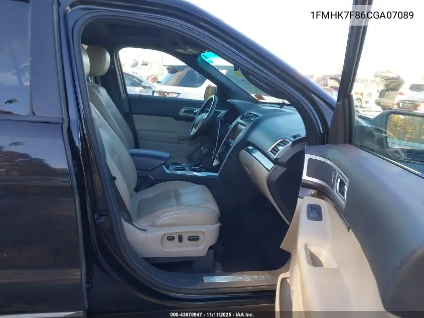 1FMHK7F86CGA07089 2012 Ford Explorer Limited