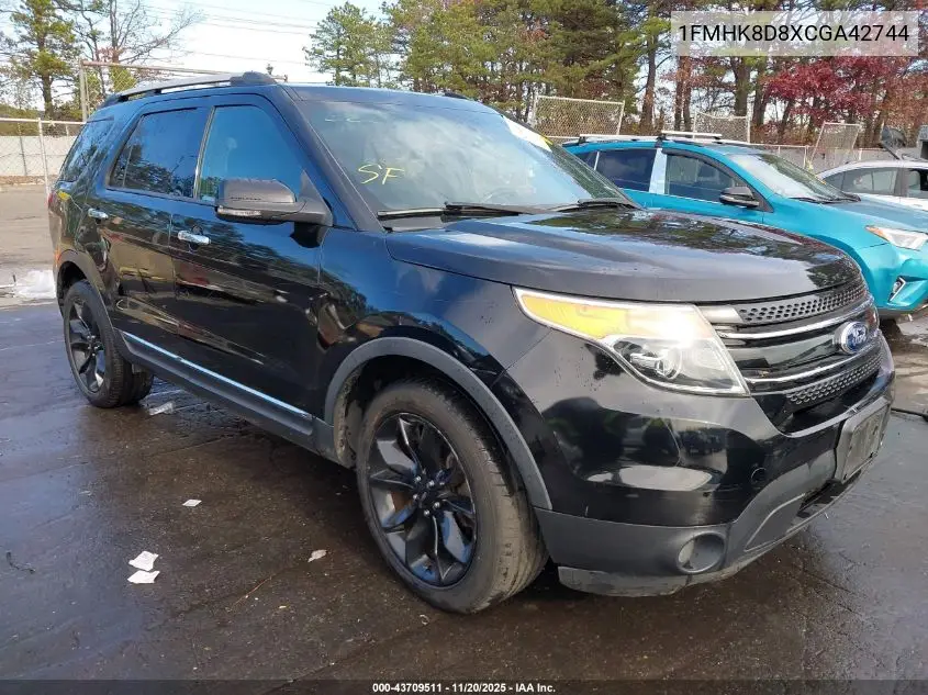 1FMHK8D8XCGA42744 2012 Ford Explorer Xlt