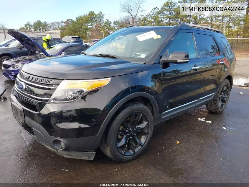 1FMHK8D8XCGA42744 2012 Ford Explorer Xlt