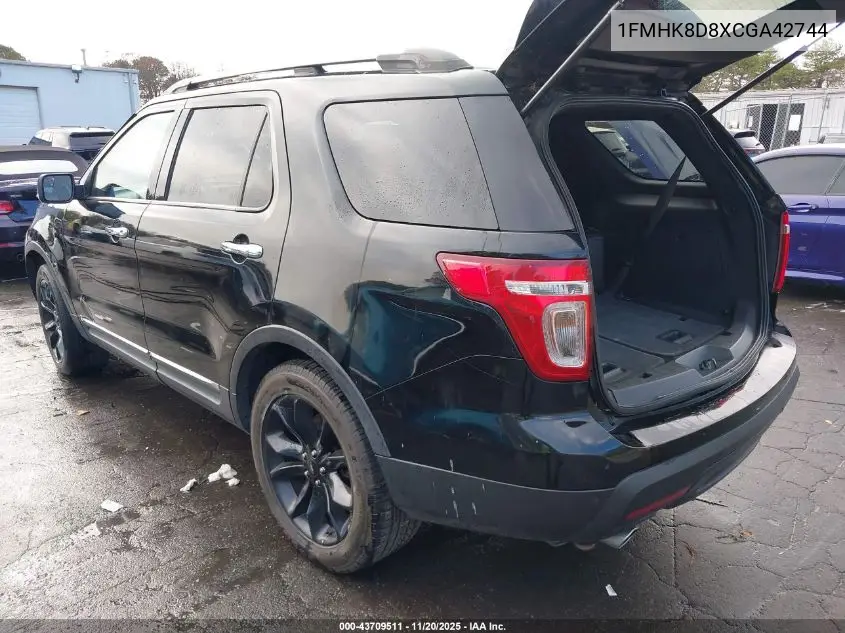 1FMHK8D8XCGA42744 2012 Ford Explorer Xlt