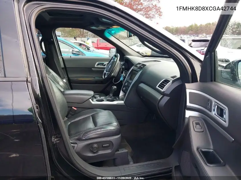 1FMHK8D8XCGA42744 2012 Ford Explorer Xlt